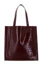 Ted Baker Wenonaa Croc Effect Icon Bag S Wine