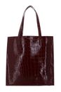 Ted Baker Wenonaa Croc Effect Icon Bag S Wine