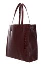 Ted Baker Wenonaa Croc Effect Icon Bag S Wine