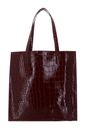 Ted Baker Wenella Croc Effect Icon Bag L Wine