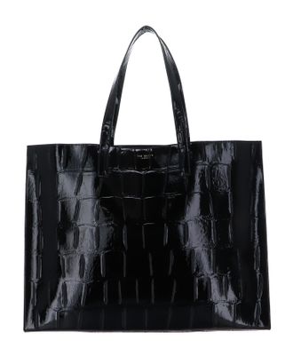 Ted Baker Vivvien Croc Effect Icon Bag XL Black