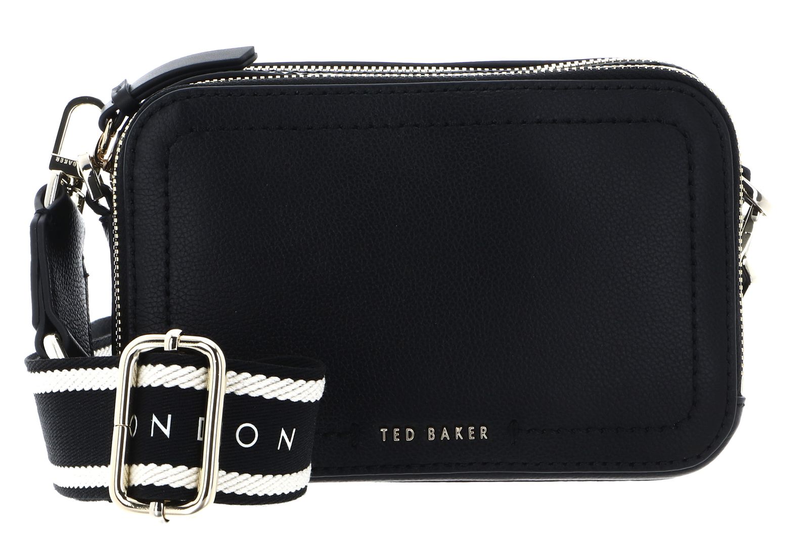 Ted Baker Linzie Webbing Leather Crossbody Camera Bag S Black