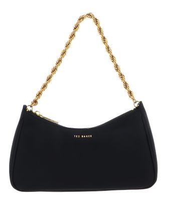 Ted Baker Agnise Chain Detail Satin Shoulder Bag Black