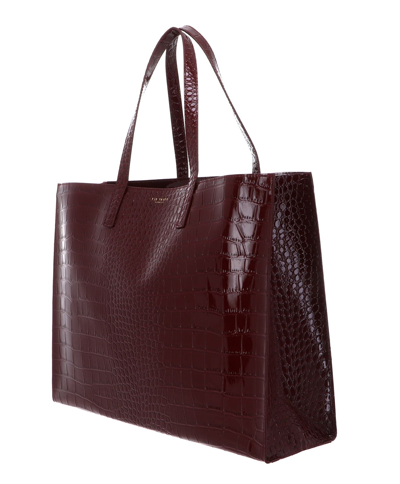 Ted Baker Wellma Croc Effect Icon Bag XL Wine Ted Baker Wellma Croc Effect Icon Bag XL Wine