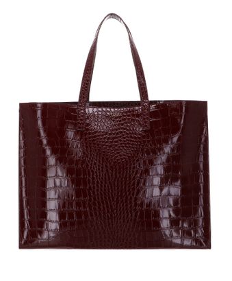 Ted Baker Wellma Croc Effect Icon Bag XL Wine
