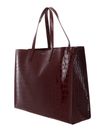 Ted Baker Wellma Croc Effect Icon Bag XL Wine