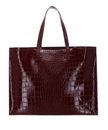 Ted Baker Wellma Croc Effect Icon Bag XL Wine