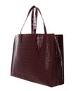 Ted Baker Wellma Croc Effect Icon Bag XL Wine