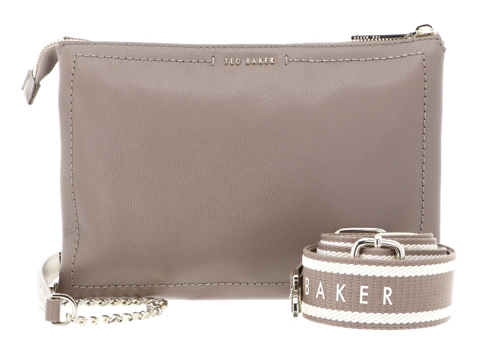 Ted Baker Larinda Webbing Leather Crossbody Bag S Taupe