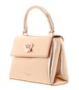 Ted Baker Rosama Rose Detail Mini Metallic Top Handle Bag Rosegold