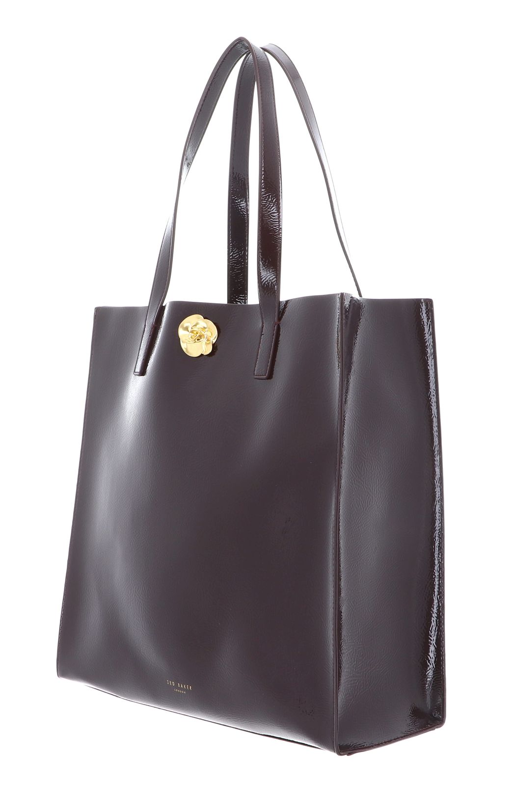 Ted Baker Rosenni Rose Detail Crinkle Tote Bag L Wine Ted Baker Rosenni Rose Detail Crinkle Tote Bag L Wine