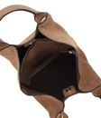 abro Leather Suede Essential Shopper Camel