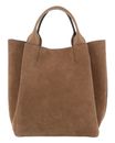 abro Leather Suede Essential Shopper Camel