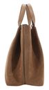 abro Leather Suede Essential Shopper Camel