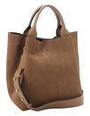 abro Leather Suede Essential Shopper Camel
