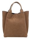 abro Leather Suede Essential Shopper Camel