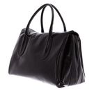 abro Leather Alias Soft Shopper Accordion Dark Brown