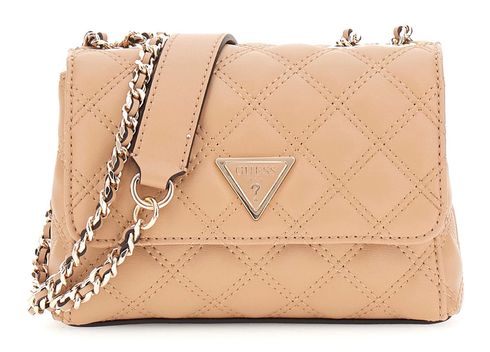 GUESS Giully II Mini Compound Convertible Flap Bag Beige