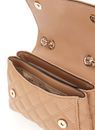 GUESS Giully II Mini Compound Convertible Flap Bag Beige GUESS Giully II Mini Compound Convertible Flap Bag Beige