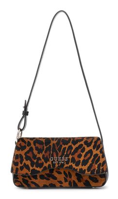 GUESS Domitilla Flap Shoulder Bag Leopard