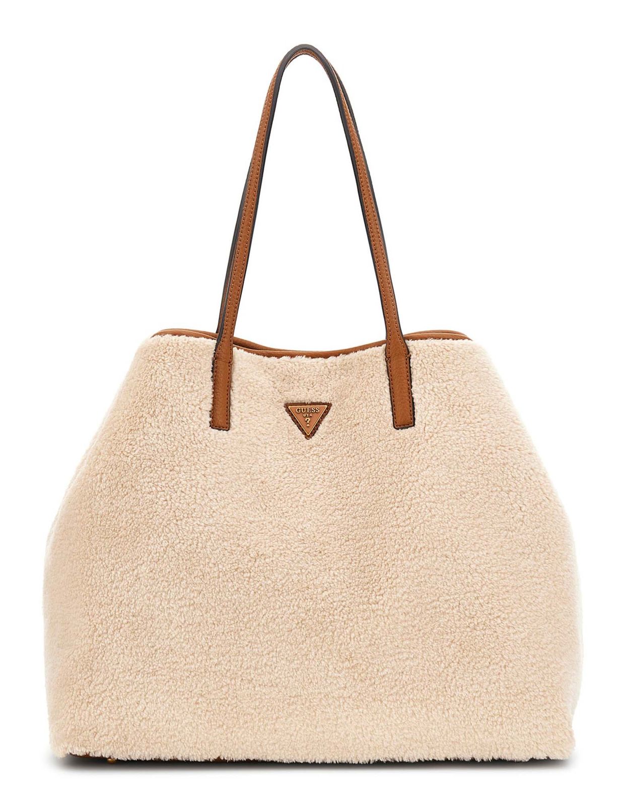 GUESS Victtoria 2 in 1 Tote L Natural / Cognac GUESS Victtoria 2 in 1 Tote L Natural / Cognac