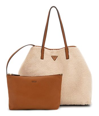 GUESS Victtoria 2 in 1 Tote L Natural / Cognac GUESS Victtoria 2 in 1 Tote L Natural / Cognac