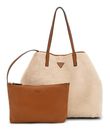 GUESS Victtoria 2 in 1 Tote L Natural / Cognac