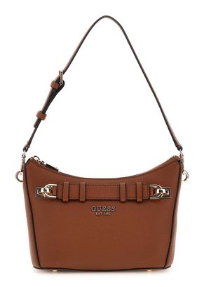 GUESS Gregoria Top Zip Shoulder Bag Cognac
