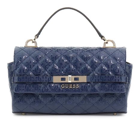 GUESS Idra Top Handle Flap Bag Midnight