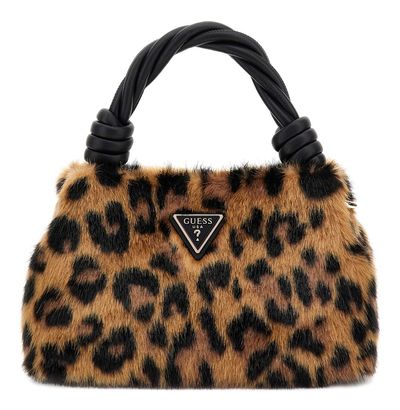GUESS Shaida Top Handle Crossbody Bag Leopard