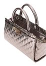 GUESS Idra Satchel S Pewter