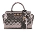 GUESS Idra Satchel S Pewter