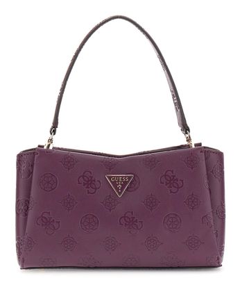GUESS Tisha Crossbody Bag Wine Logo