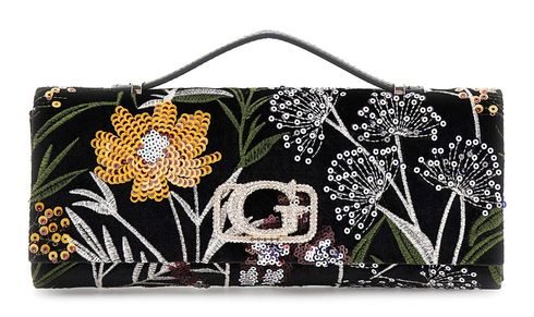 GUESS Zalina Top Handle Clutch Black Multi GUESS Zalina Top Handle Clutch Black Multi