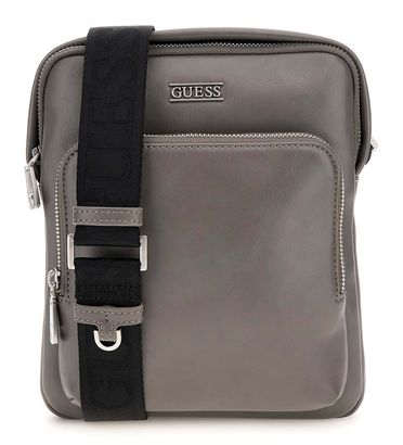 GUESS Boston Crossbody Flat Bag Winter Grey GUESS Boston Crossbody Flat Bag Winter Grey