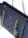 GUESS Tisha 3 Compartment Tote Midnight Logo