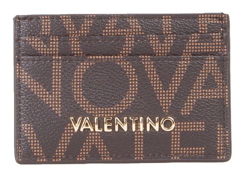 VALENTINO Regina Re Credit Card Case Moro / Naturale