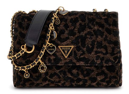 GUESS Giully II 2 Compartment Convertible Flap Dark Logo GUESS Giully II 2 Compartment Convertible Flap Dark Logo