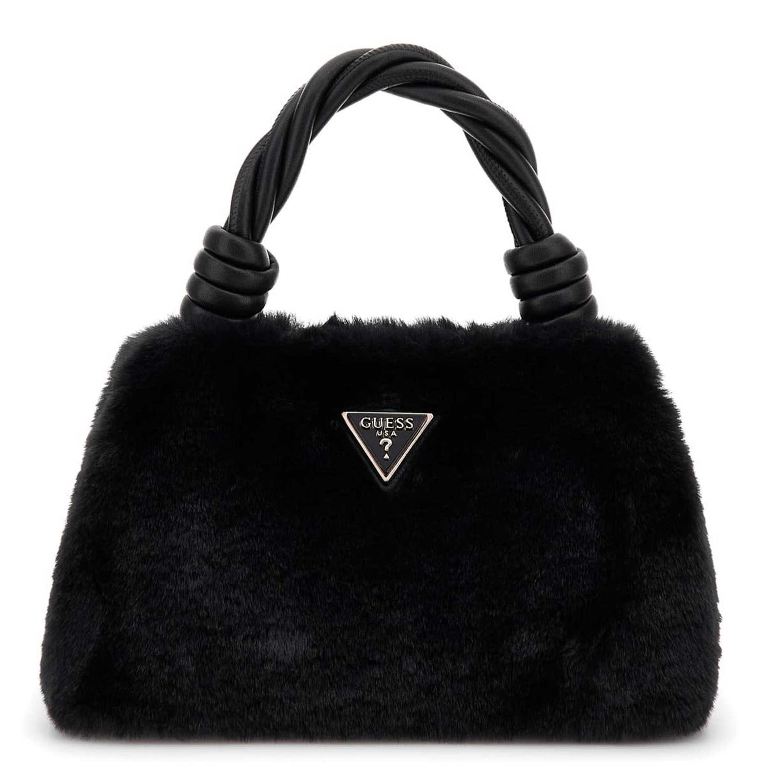 GUESS Shaida Top Handle Flap Crossbody Bag Black