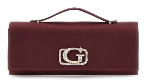 GUESS Zalina Top Handle Clutch Wine