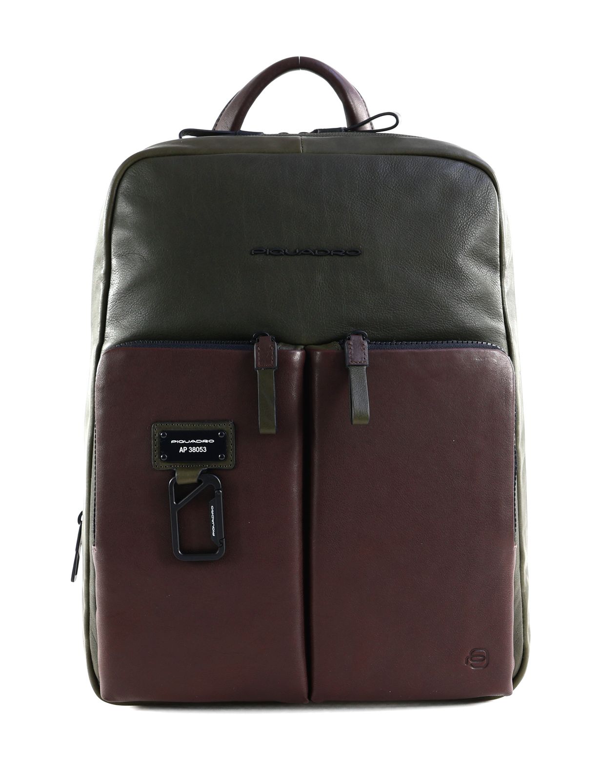PIQUADRO Harper Slim Exp. Laptop Backpack 14" Verde / Testa Di Moro