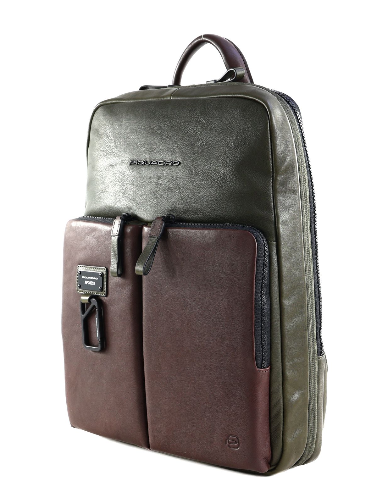 PIQUADRO Harper Slim Exp. Laptop Backpack 14" Verde / Testa Di Moro PIQUADRO Harper Slim Exp. Laptop Backpack 14" Verde / Testa Di Moro