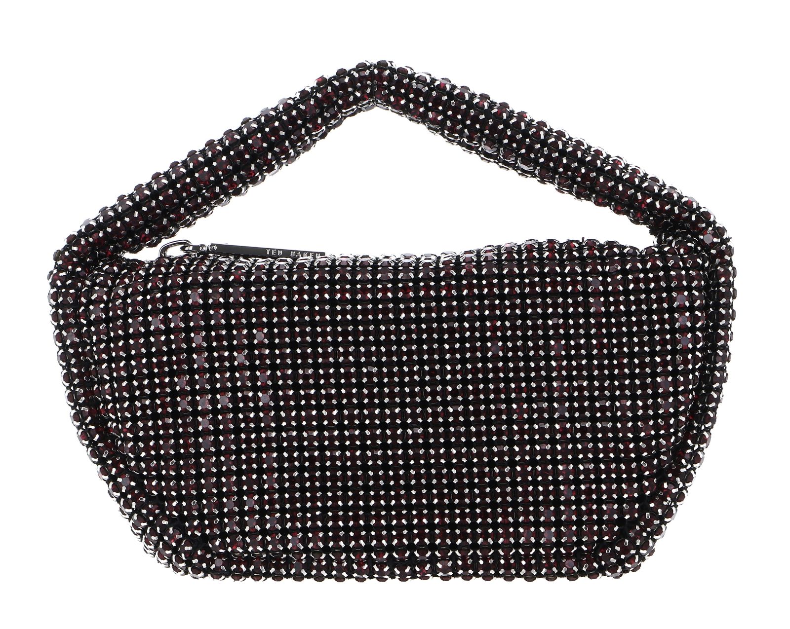 Ted Baker Crystol Mini Crystal Slouchy Hobo Bag Dk - Red