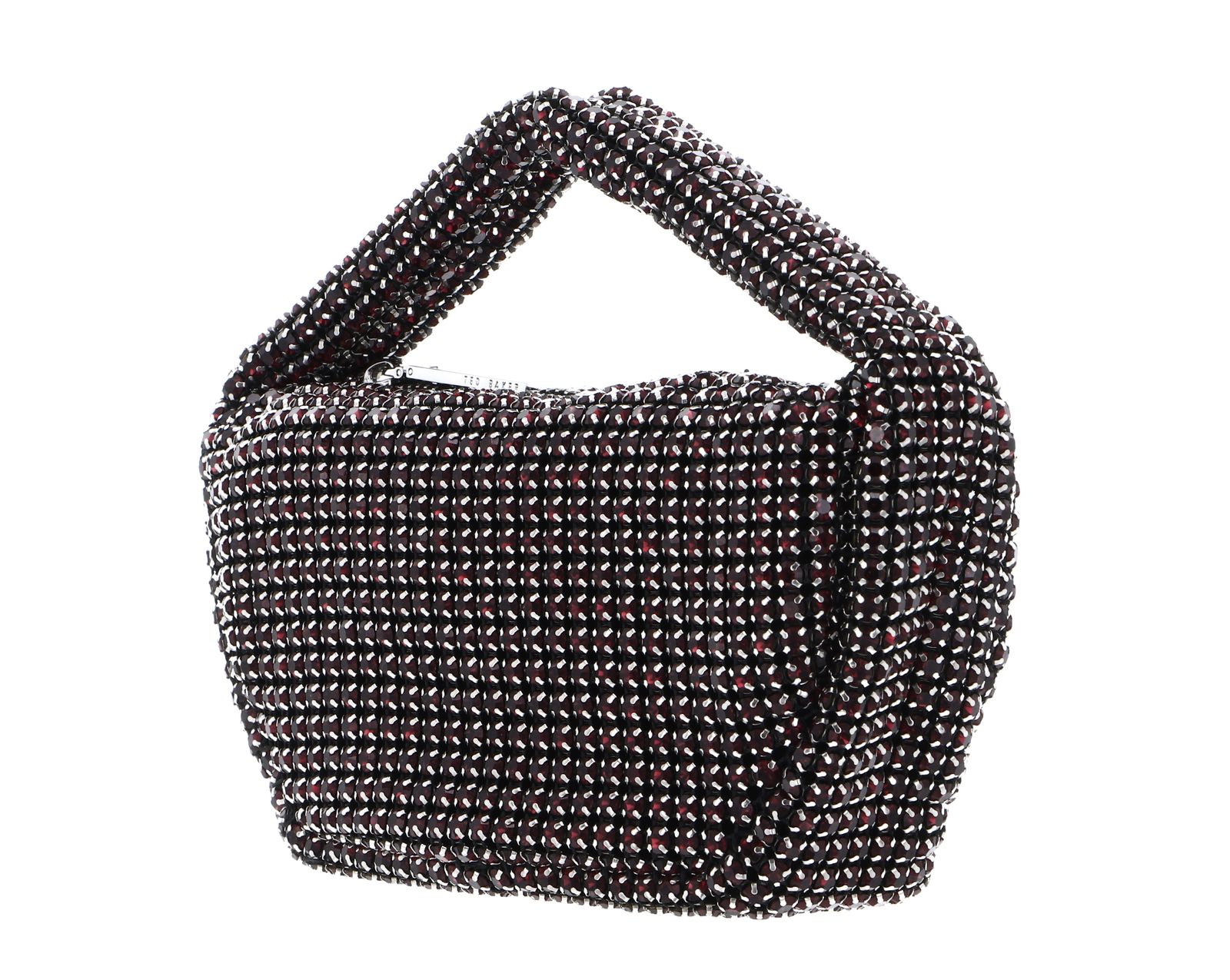 Ted Baker Crystol Mini Crystal Slouchy Hobo Bag Dk - Red Ted Baker Crystol Mini Crystal Slouchy Hobo Bag Dk - Red