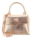 Ted Baker Rosami Rose Detail Mini Metallic Top Handle Bag Rosegold