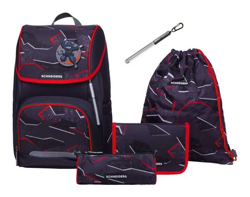 Schneiders Ergojet 2in1 Schulranzen Set 5-teilig Shadow Spy