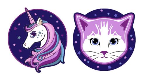 Schneiders Patches Set 2 teilig Unicorn+Cat Schneiders Patches Set 2 teilig Unicorn+Cat