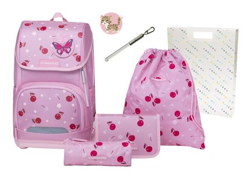 Schneiders Ergoplus 2in1 Schulranzen Set 7-teilig Cherry Pop