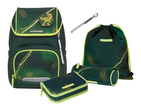 Schneiders Ergojet 2in1 Schulranzen Set 5-teilig Dino Schneiders Ergojet 2in1 Schulranzen Set 5-teilig Dino