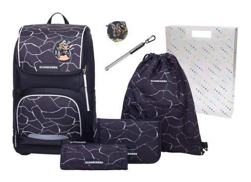 Schneiders Ergoplus 2in1 Schulranzen Set 7-teilig Dark Hunter